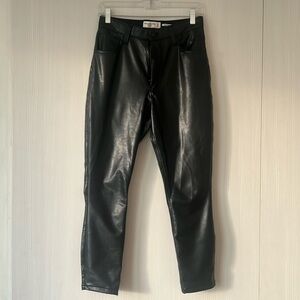 Abercrombie and Fitch Vegan Leather Pants 90s Straight